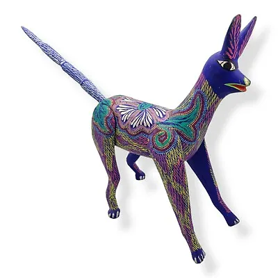 Vtg Alebrije Oaxacan Wood Animal Colorful Creature Folk Art Signed Enrique Rio • $39.99