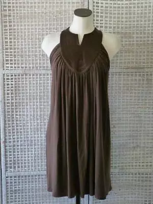 Designer MARTIN GRANT~PARIS~Silk+Jersey~Trapunto Cut-In Slv Ruched Dress~S~$1200 • $79.20