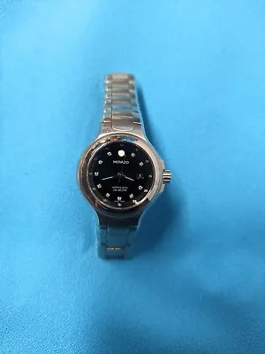  Movado 800 Diamond Stainless Steel Black Dial Dive Watch  2600053 • $229