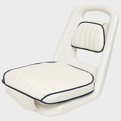 Moeller Boat Helmsman Chair 026333-HD | White Plastic Vinyl • $190.58