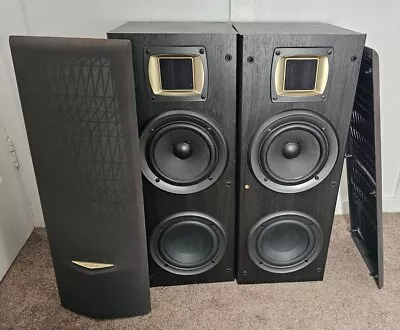 Kenwood S-F501 Two Way Speakers System With Subwoofer 100watt 6 Ohms + Covers • £129.99