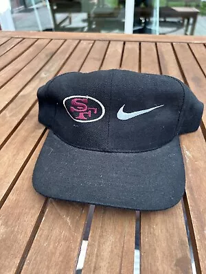 Vintage 1990’s San Francisco 49ers Nike Sports Hat SnapBack Cap Retro Hat VTG • $59.99