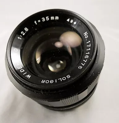 $42 • Buy Soligor 35mm.f2.8 M/F Nikon AI Mt. Lens Exc+. See Test Shots