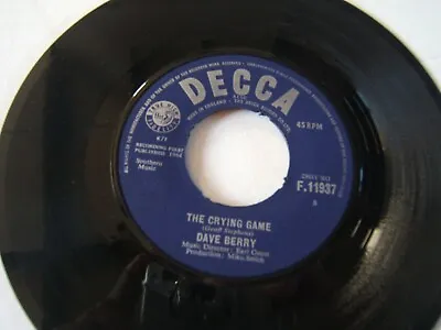 DAVE BERRY 45 - The Crying Game  FREE POSTAGE • £3.99