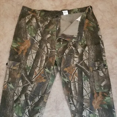 Liberty Mens Realtree Hardwoods Woodland Camo Hunting Pants Size 2XL 47x32 • $13.99