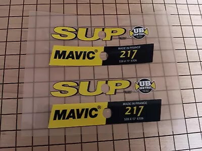 Sticker Decal Set Fits Mavic 217 SUP UB CONTROL 26er Mountain MTB Wheel Rims • $15