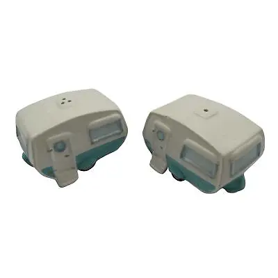 Ceramic Salt And Pepper Shakers (Caravan Pots Novelty Collectable Pottery Set) • £8.49