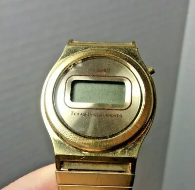 Vintage Texas Instruments Men's LCD Digital Watch  • $29