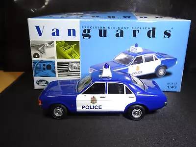 Very Rare 1/43 Corgi Vanguards Ford Consul Glasgow Police Mib • $13.06