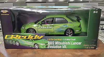 VTG Collectible RC2 2002 Mitsubishi Lancer Evolution VII 1:18 Diecast Car RCERTL • $149.99