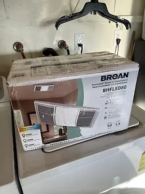 Broan BHFLED80 Exhaust  Fan Dimmable LED CCT Light Heater 80 CFM 1.5 Sones • $130