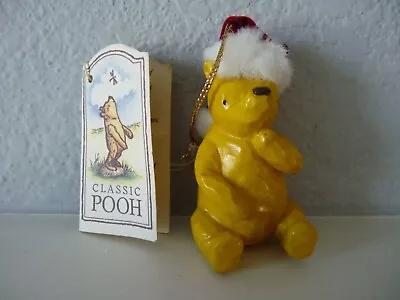 Disney Classic Winnie The Pooh In Santa Hat Christmas Ornament MCF W/Tag • $10.99