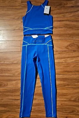 Women’s Nike Pro Tracksuit Cropped Tank Top Mid Rise 7/8 Leggings Sz S  • $125.83