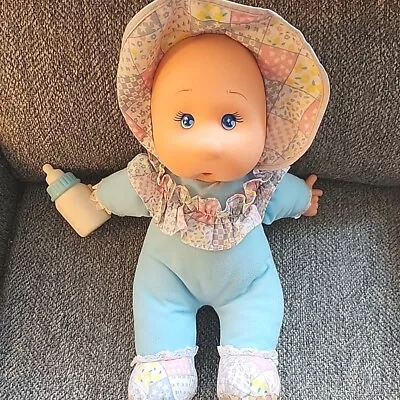 VTG Goldberger Lollipalooza Plush Soft Baby Doll-Sucks Thumb & Bottle 1998 Blue  • $24.99