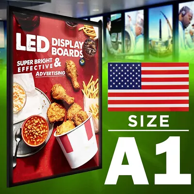 LED Light Box Backlit Snap Poster Frame Aluminum Restaurant Menu Board LED Signs • $169.99