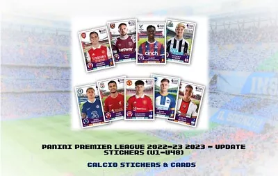 Panini Premier League 2022/23 2023 New Transfer Squad Update Stickers U1 - U48 • £2.75