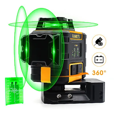 KAIWEETS Self Leveling Laser Level Green Vs Bosch For DIY 3D Laser Level 360 • $199.99