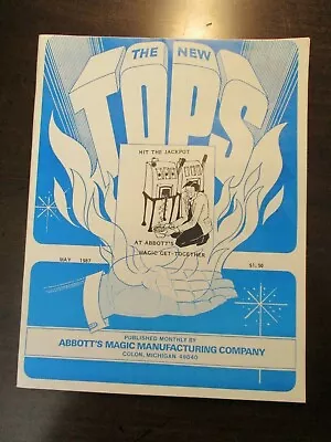 The New Tops Magic Magazine May 1987 Hit The Jackpot Abbotts Magician Tricks • $11.95