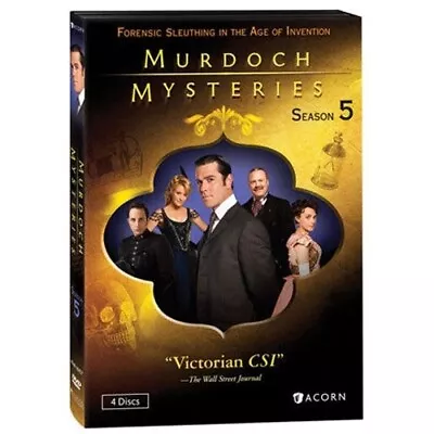 Murdoch Mysteries: Season 5 - All Episodes On 4 Discs - DVD Region 1 (USA) • $48.99