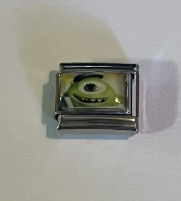 Mike From Monsters Inc. - Pixar - Cartoon - 9mm Link For Italian Charm Bracelet • $2.75