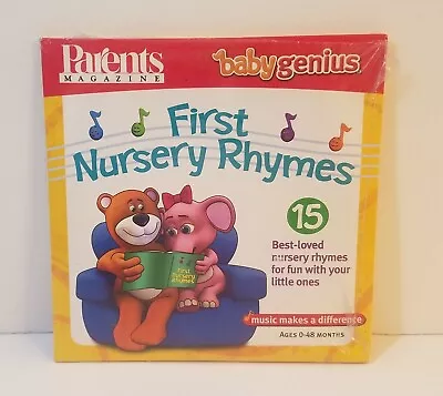 Baby Genius First Nursery Rhymes + Favorite Lullabies Audio Music CD Kids • $3.40