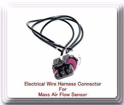 3 Blades Pigtail Connector Wire Harness Of MASS Air Flow Sensor MAS0187 Fits: GM • $14.39