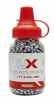 UMAREX .177 Cal / 4.5mm Precision 1500ct. Steel BBs For BB Airgun 2252549 • $14.45