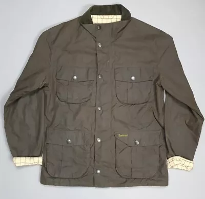 £65 • Buy Mens Barbour Retail Utility Jacket Coat Waxed Wax Hunting Multipocket Size S