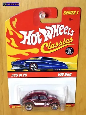 Hot Wheels VW Bug Beetle [Spectra Red] Metal Body & Base - New/XHTF [E-808] • $29