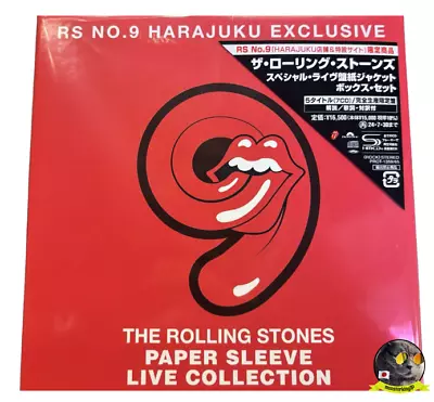 The Rolling Stones RS NO.9 PAPER SLEEVE LIVE COLLECTION SHM-CD BOX Set Harajuku • $478.20