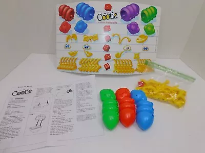 VTG Original 1999 Cootie Bug Board Game Milton Bradley Preowned No Box • $8