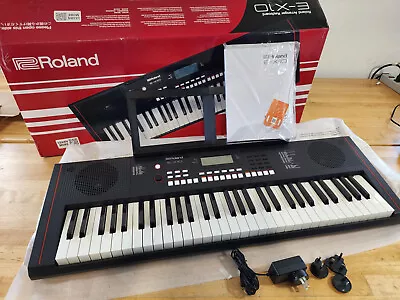 Roland E-X10 Arranger Electronic Keyboard Piano W/ Music Rest & Power Adapter • $109.99