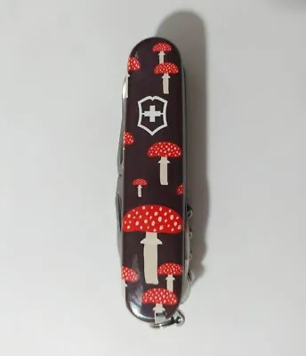 Victorinox Huntsman Swiss Army Knife Two Sides Fly Agaric Amanita Fly Mushroom • $61.82