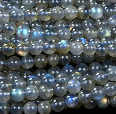 Labradorite Grd AAA Round 4MM 5MM 6MM 7MM 8MM 9MM 10MM 11MM 12MM 13MM 14MM Beads • $9.99