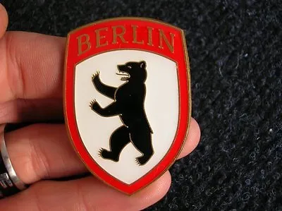 Vw Hood Crest Berlin Badge Accessory Bug Beetle Cox Split Oval Made In Germany ! • $99