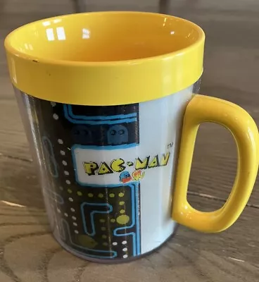 Vintage 1980 Bally Midway Manufacturing Pac-Man Coffee Mug Yellow Multicolor • $19.99