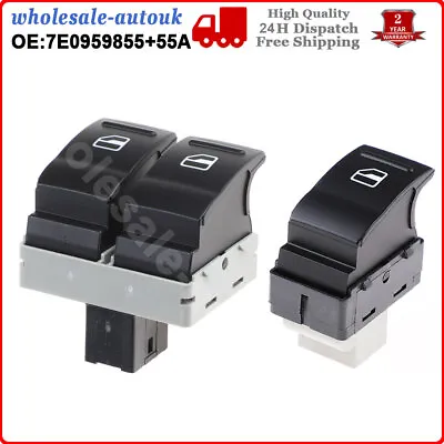 Electric Window Control Switch Front Left+ Right Side For Vw Transporter V T5 T6 • £11.99