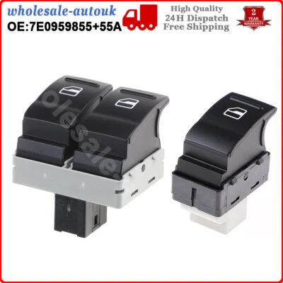 Electric Window Control Switch Front Left+ Right Side For Vw Transporter V T5 T6 • £11.15