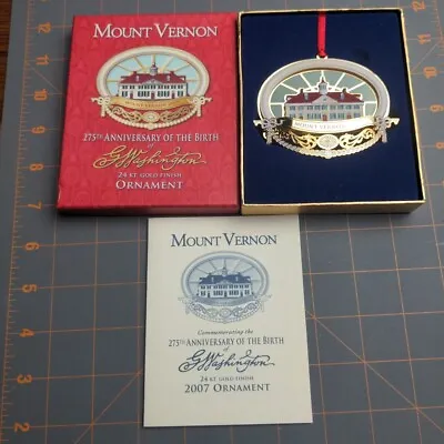 Mount Vernon 275th Anniversary Of George Washington's Birth Ornament  • $18.74
