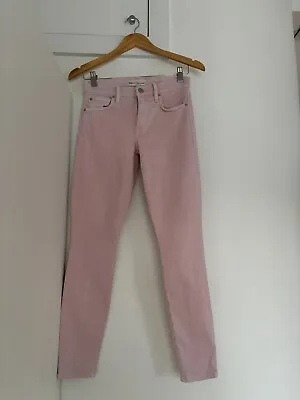 GAP Women's Cropped Baby Pink Jeans Waist 26 Y2K SPRING/SUMMER Skinny 'true Slim • £0.99