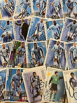 Match Attax Shoot Out And Other MANCHESTER CITY SIGNED CARDS • £2.49