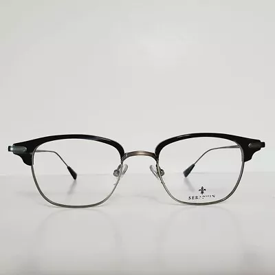 Mens Seraphin Titanium Misty Black Eyeglasses Frames 48-20-145 Handmade Japan • $99.95