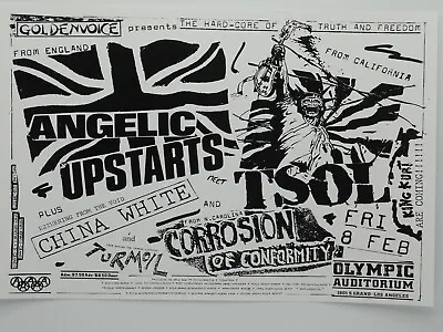 $14.95 • Buy Angelic Upstarts Corrosion Of Conformity At The Olympic Punk Rock Concert Poster