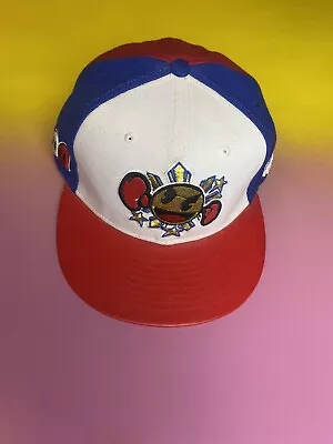 Manny Pacquiao Authentic WIP Pac-Q Filipino Flag Fitted Hat Rare Vintage 7 1/2 • $54.95