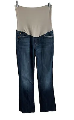 Seven For All Mankind Sz 27 Maternity Jeans A Pea In The Pod Collection Boot Cut • $19.95