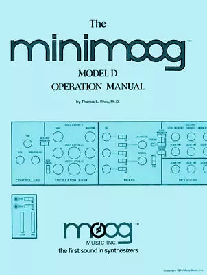 1974 Moog Minimoog Model D Operation Manual • $31.95