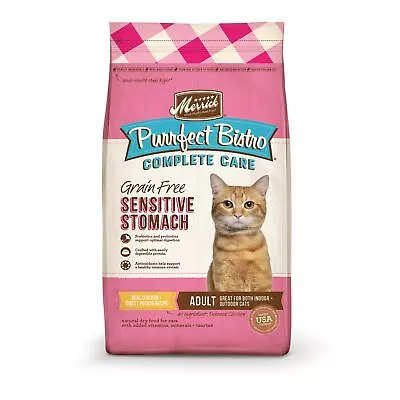 Merrick Purrfect Bistro Grain Free Cat Food Complete Care Sensitive Stomach ... • $33.95