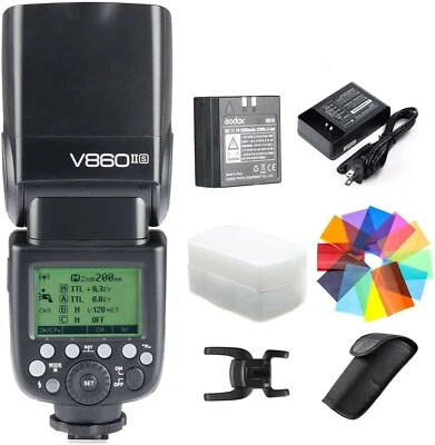 $179 • Buy Godox V860II-S 2.4G TTL Li-ion Battery Camera Flash Speedlite Kit For Sony DSLR