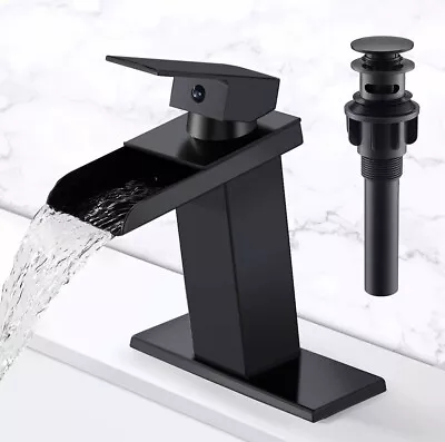 Black Faucet Bathroom Bathfinesse Matte Black Bathroom Sink Faucet With Pop-up • $30