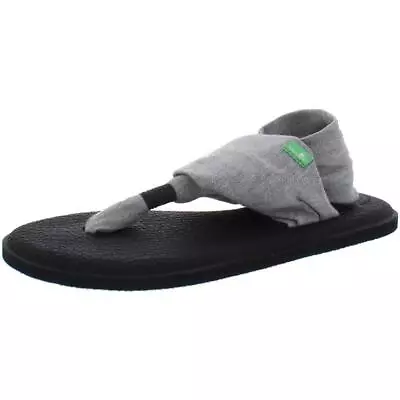 Sanuk Womens Yoga Sling 2 Gray Slingback Sandals Shoes 5 Medium (BM)  7831 • $8.99